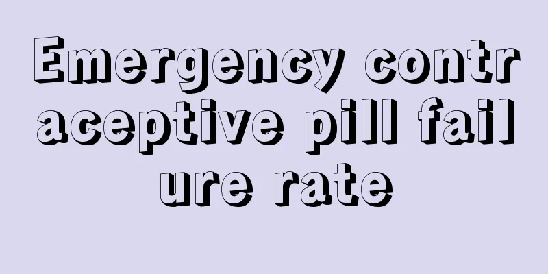 Emergency contraceptive pill failure rate