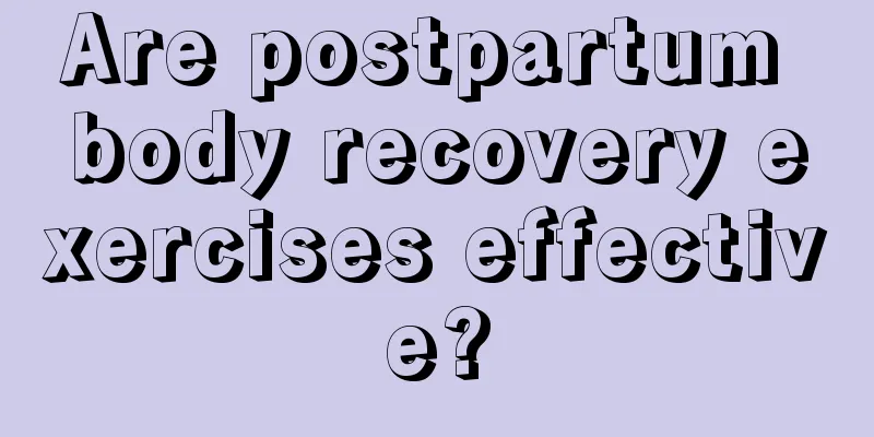 Are postpartum body recovery exercises effective?