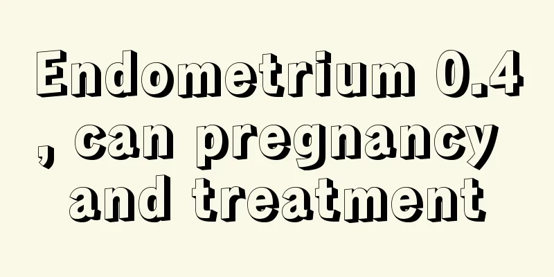 Endometrium 0.4, can pregnancy and treatment