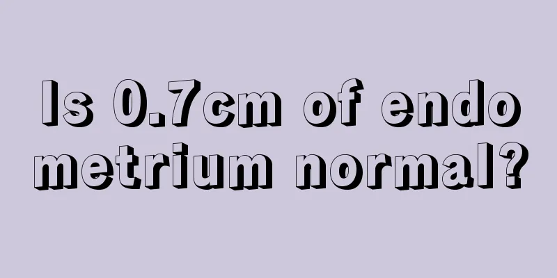 Is 0.7cm of endometrium normal?