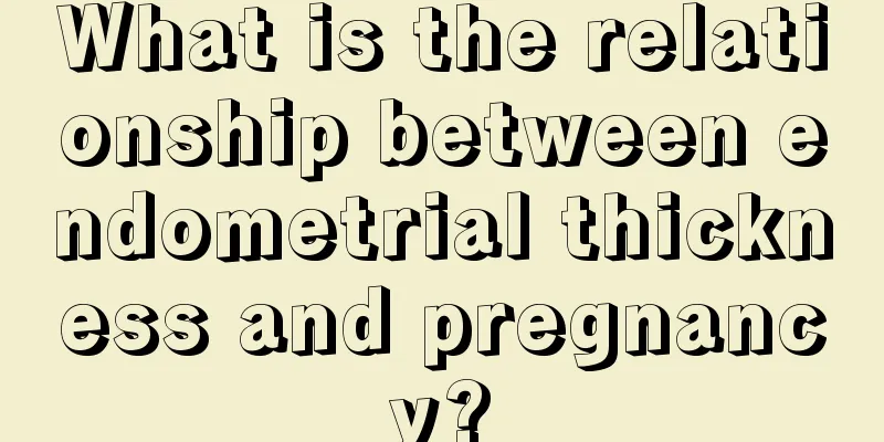 What is the relationship between endometrial thickness and pregnancy?