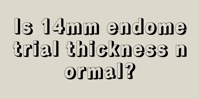 Is 14mm endometrial thickness normal?