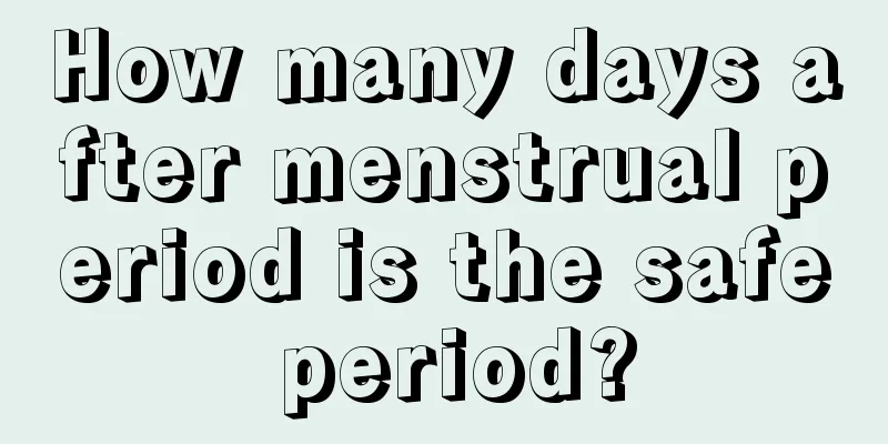 How many days after menstrual period is the safe period?