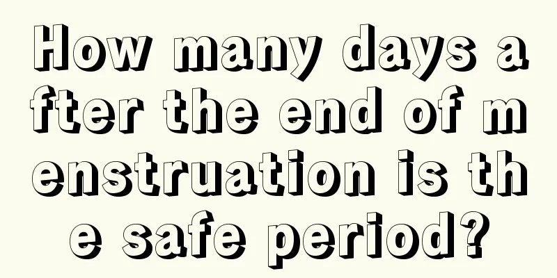 How many days after the end of menstruation is the safe period?