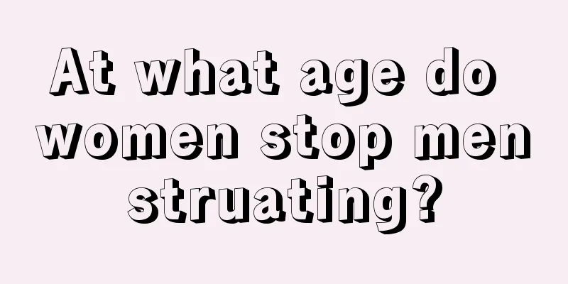 At what age do women stop menstruating?