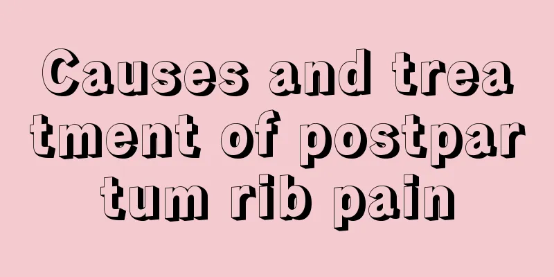 Causes and treatment of postpartum rib pain