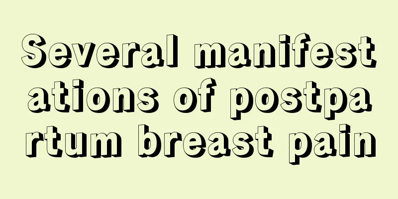 Several manifestations of postpartum breast pain