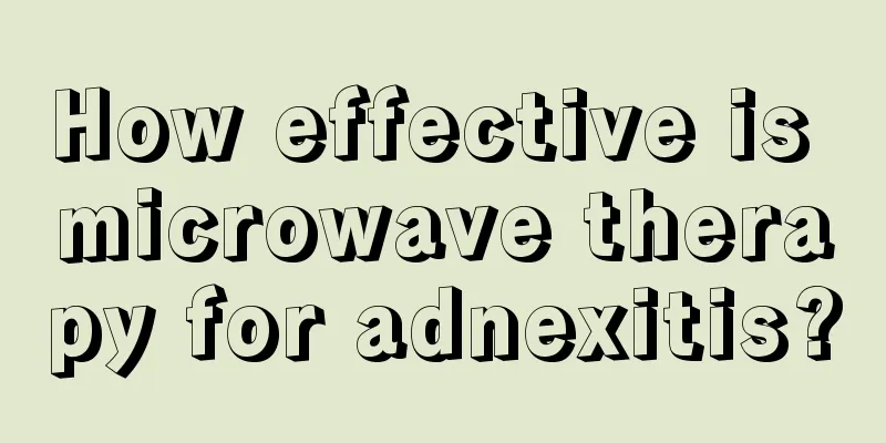 How effective is microwave therapy for adnexitis?