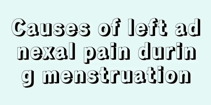 Causes of left adnexal pain during menstruation