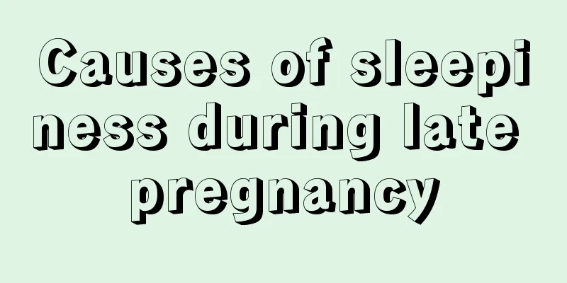 Causes of sleepiness during late pregnancy