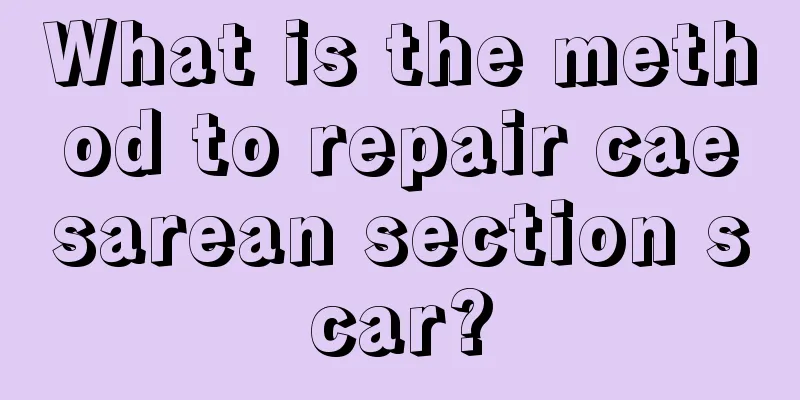 What is the method to repair caesarean section scar?