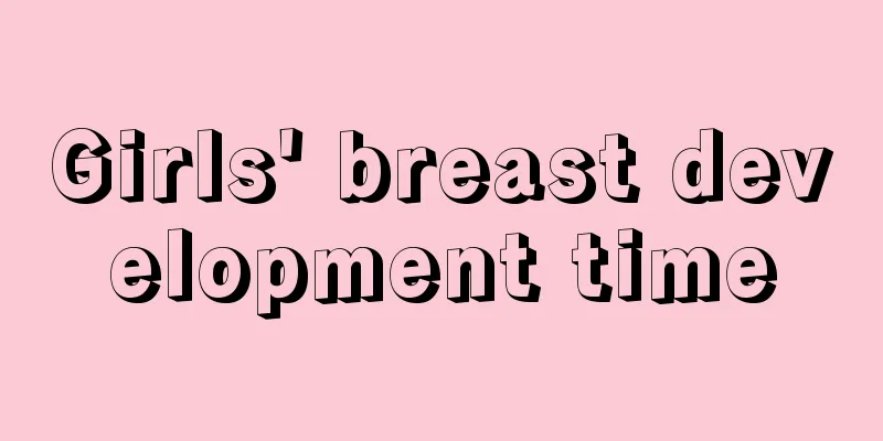 Girls' breast development time