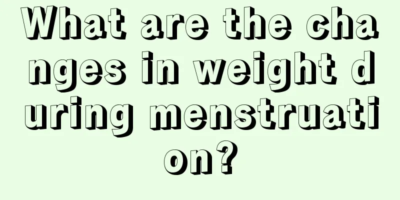 What are the changes in weight during menstruation?