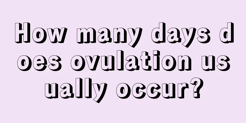 How many days does ovulation usually occur?