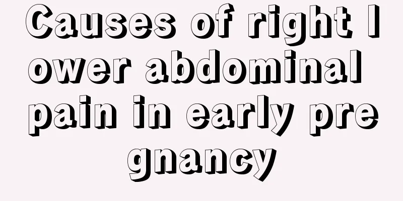 Causes of right lower abdominal pain in early pregnancy