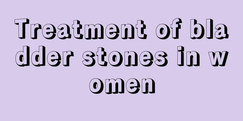 Treatment of bladder stones in women