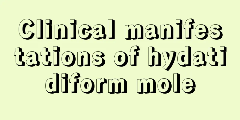 Clinical manifestations of hydatidiform mole