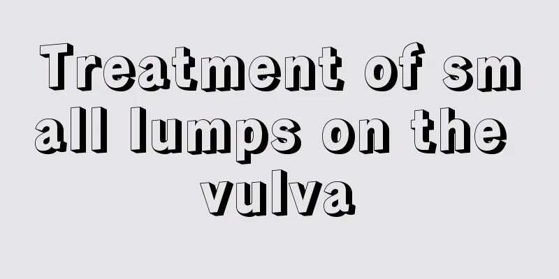 Treatment of small lumps on the vulva