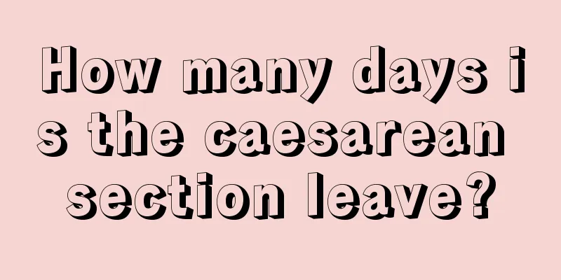 How many days is the caesarean section leave?