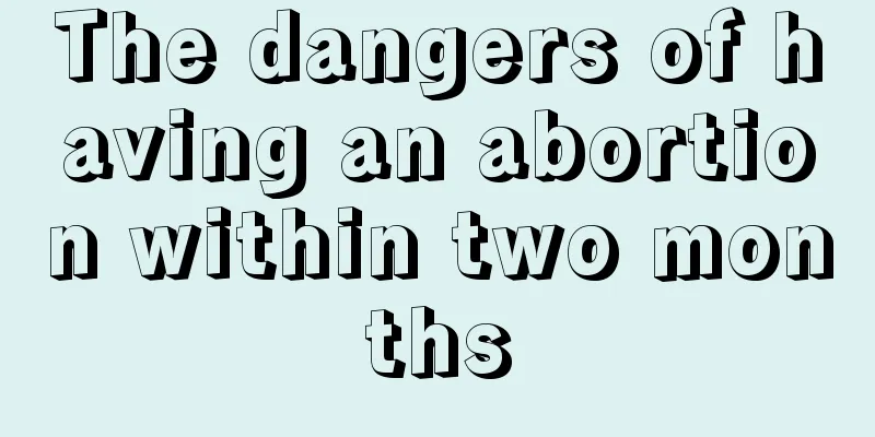 The dangers of having an abortion within two months