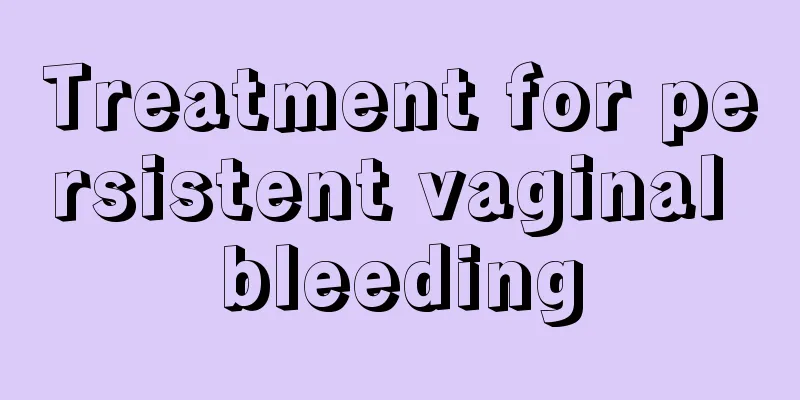 Treatment for persistent vaginal bleeding