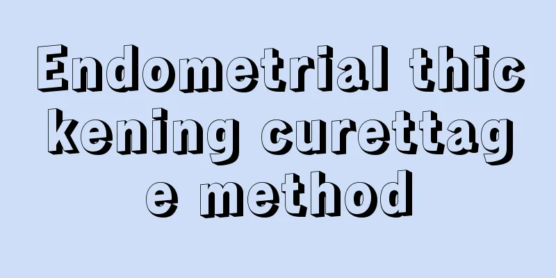 Endometrial thickening curettage method