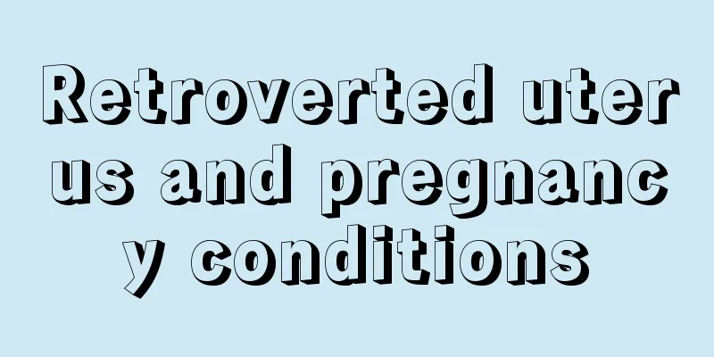 Retroverted uterus and pregnancy conditions