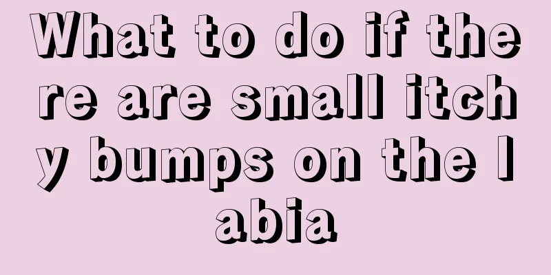 What to do if there are small itchy bumps on the labia