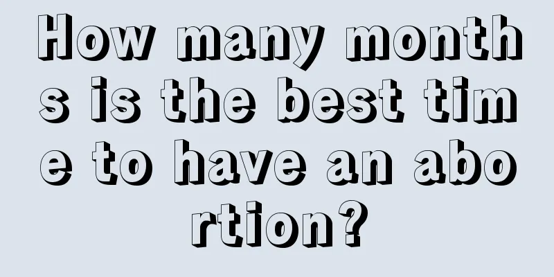 How many months is the best time to have an abortion?