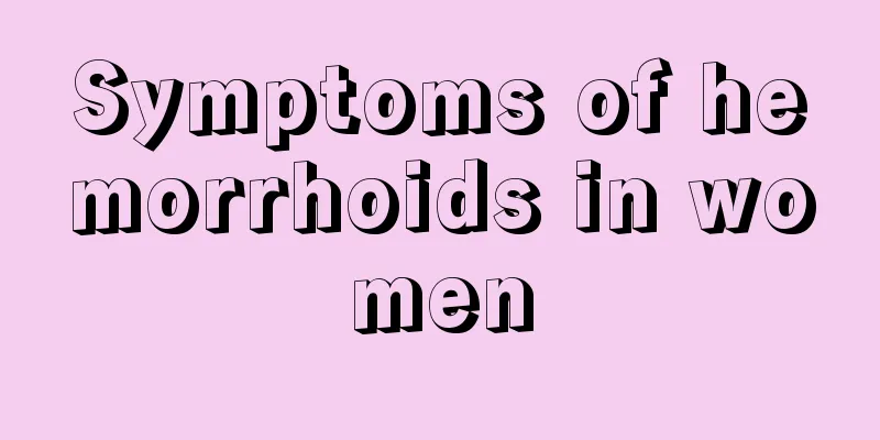 Symptoms of hemorrhoids in women