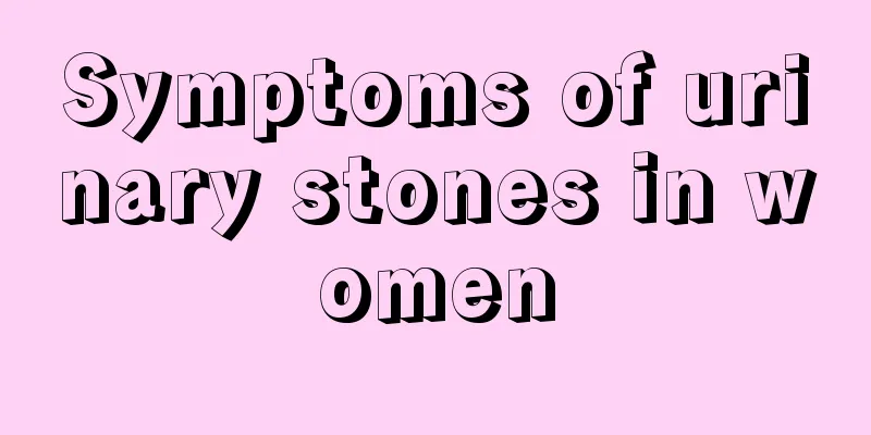 Symptoms of urinary stones in women