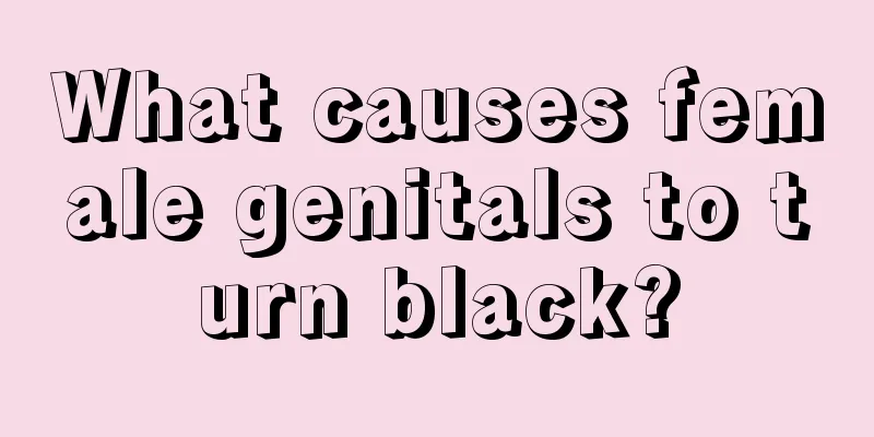 What causes female genitals to turn black?