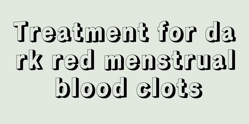 Treatment for dark red menstrual blood clots