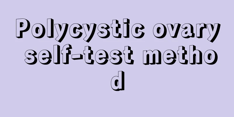 Polycystic ovary self-test method