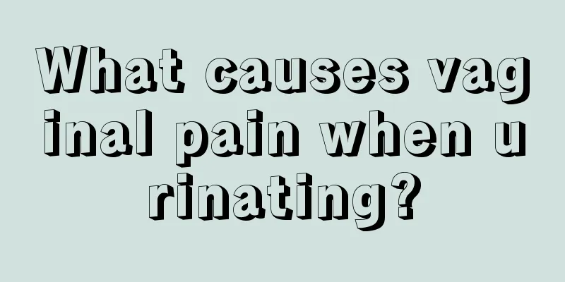 What causes vaginal pain when urinating?