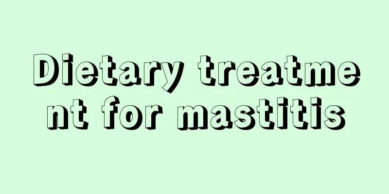 Dietary treatment for mastitis