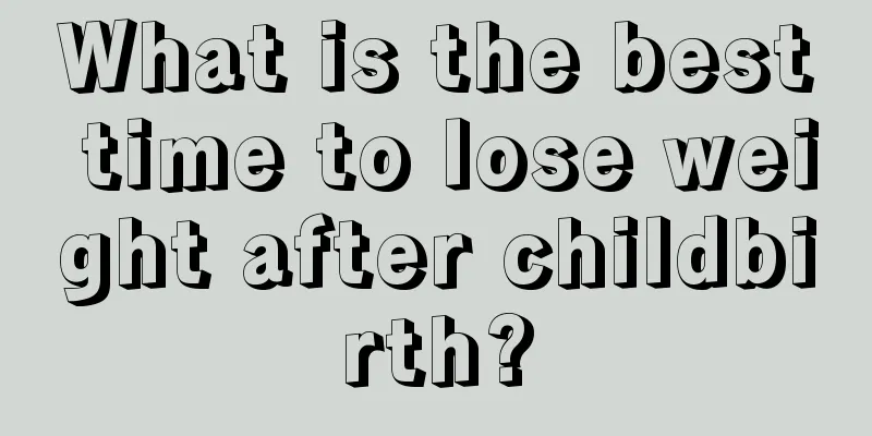 What is the best time to lose weight after childbirth?