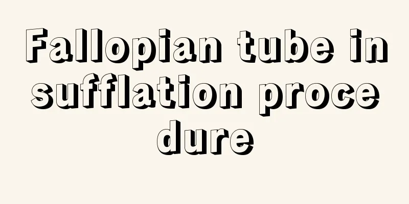 Fallopian tube insufflation procedure