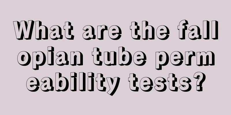 What are the fallopian tube permeability tests?