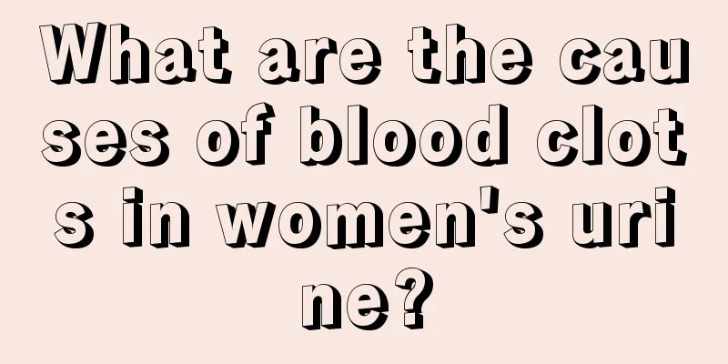 What are the causes of blood clots in women's urine?