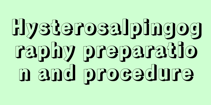 Hysterosalpingography preparation and procedure