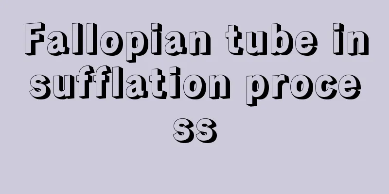 Fallopian tube insufflation process