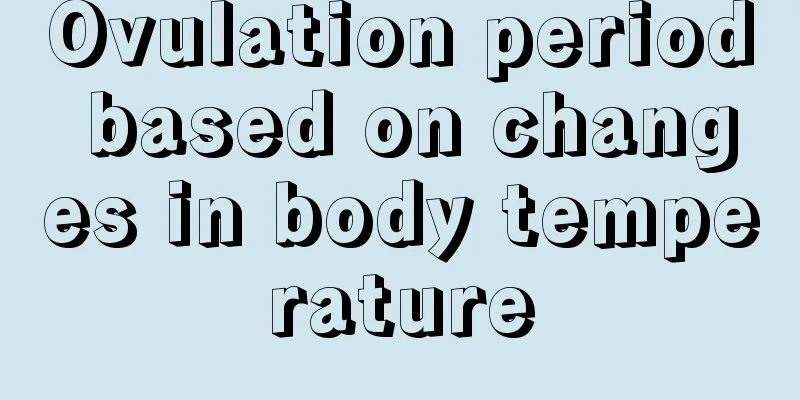 Ovulation period based on changes in body temperature