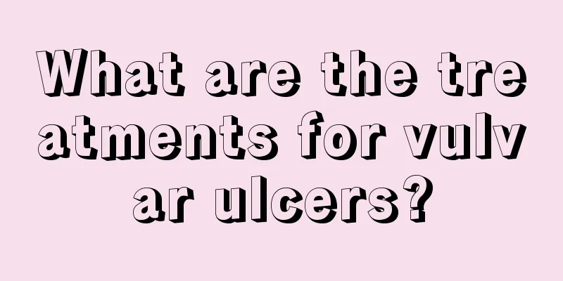 What are the treatments for vulvar ulcers?