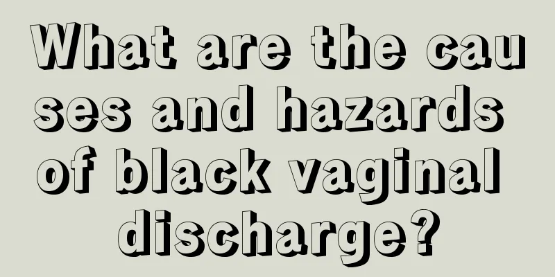 What are the causes and hazards of black vaginal discharge?