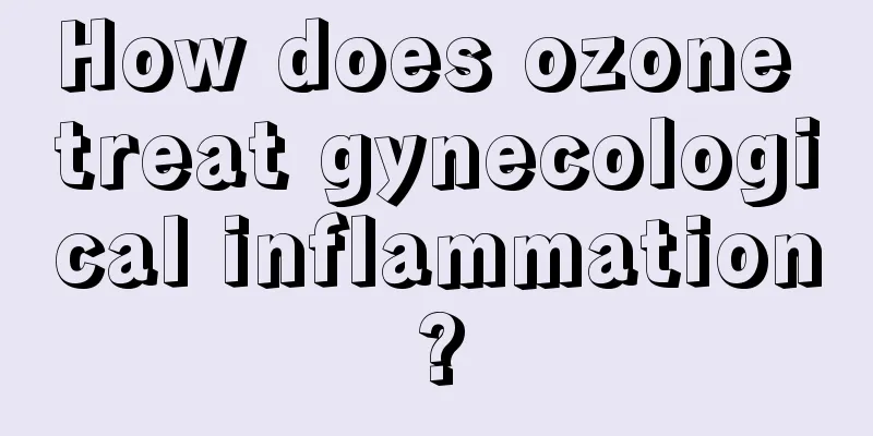 How does ozone treat gynecological inflammation?