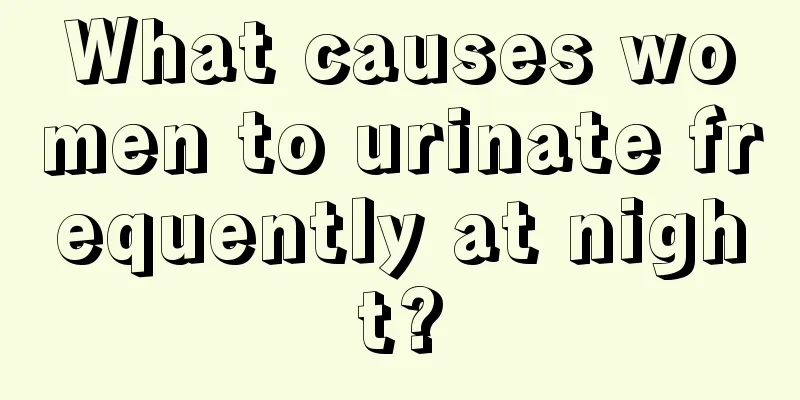 What causes women to urinate frequently at night?