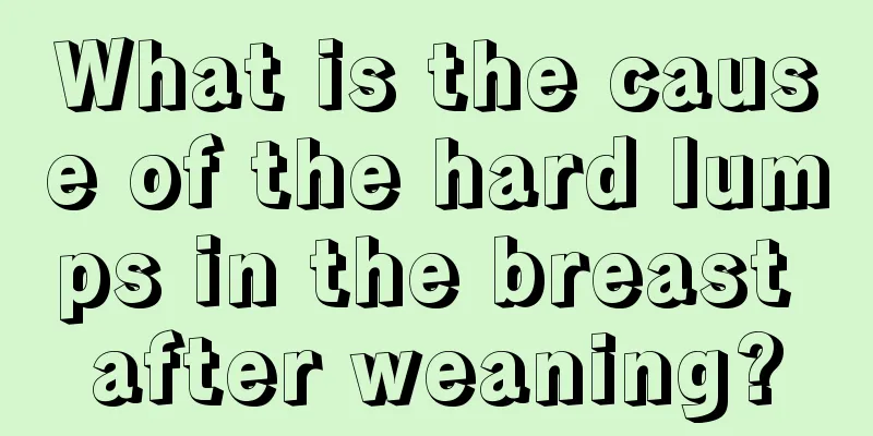 What is the cause of the hard lumps in the breast after weaning?