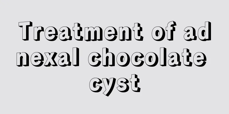 Treatment of adnexal chocolate cyst