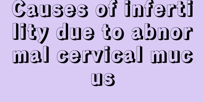 Causes of infertility due to abnormal cervical mucus